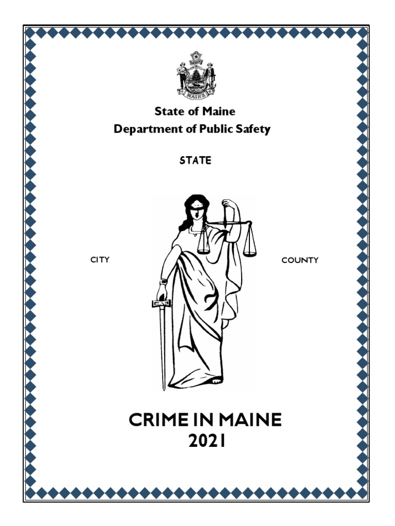 Crime Stats For Maine PDF Uniform Crime Reports Crimes