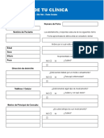 Plantilla de Ficha Clinica