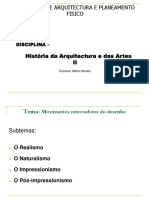 História da Arquitetura e das Artes II - Movimentos renovadores do desenho