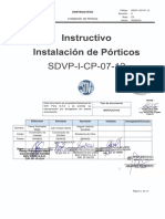 SDVP-I-CP-07-12 Rev.0 Instalación de Porticos
