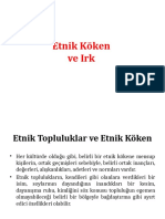 Irk Ve Etnik Köken