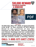 BX Double Homicide Wanted Poster