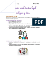 5.1 Evaluación Social, Tecnica, Legal, Ecologica y Etica
