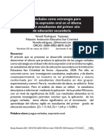 Juegos Verbales Como Estrategia para Mejorar La Expresión Oral en El Idioma Inglés en Estudiantes Del Primer Año de Educación Secundaria