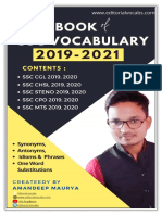 YearBook of SSC Vocabulary 2019 2021