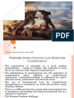 International Law V National Constitutional Law
