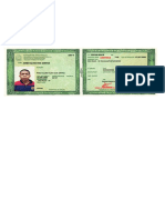 Documento de identidade brasileiro com dados pessoais