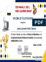 Certificate For Josue Leonardo Vertiz Cabrera For - EVALUANDO LO APRENDIDO EN M...
