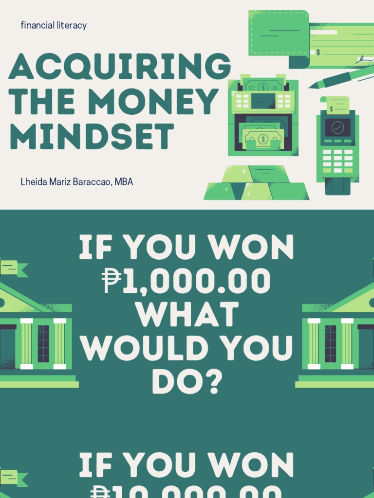 The Money Mindset Pdf Credit Finance Money Management
