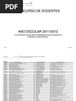 Listas definitivas de não permanência da situação de doença ou deficiência; 2011.ago.04