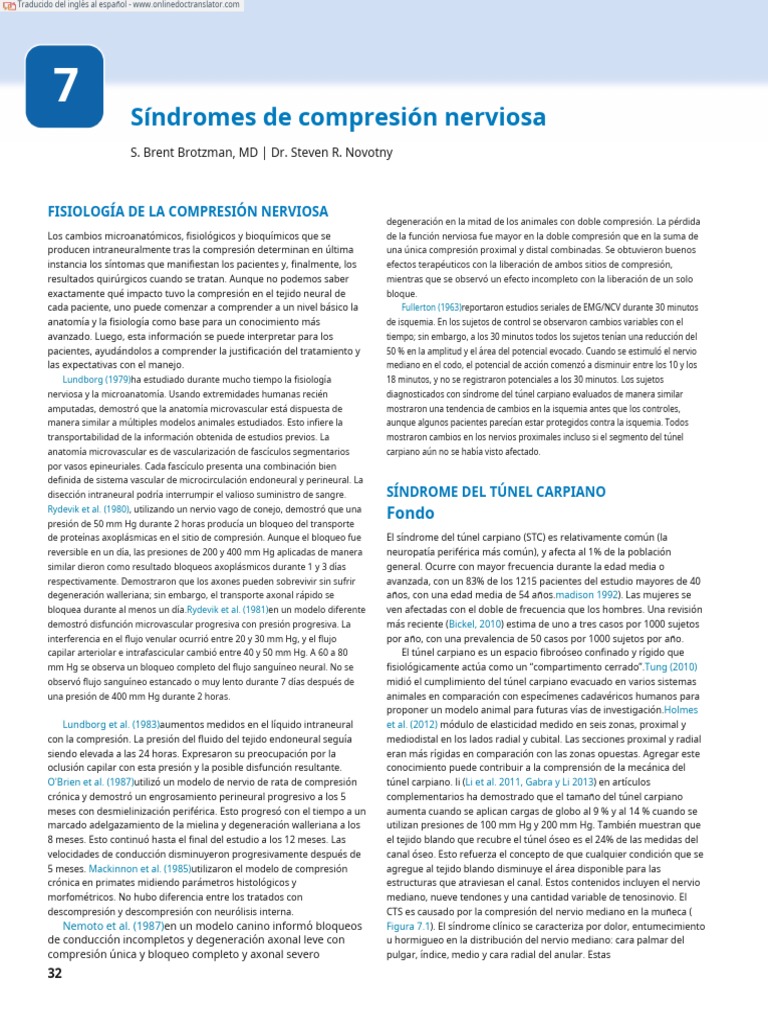 Sindromes de Compresion Nerviosa En.es Descargar gratis PDF