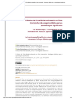 O Ensino de Física Moderna Baseado No Filme Interestelar - Abordagem Didática para A Aprendizagem Significativa