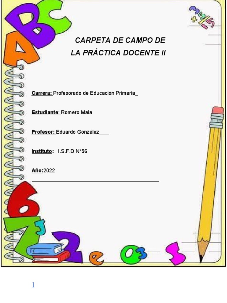 Carpeta de Campo II PDF Método de enseñanza Plan de estudios