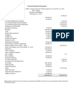 Financial Statement Preparation from Adjusted Trial Balance