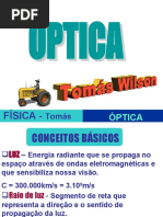 Slides de Óptica Geometrica e Espelhos