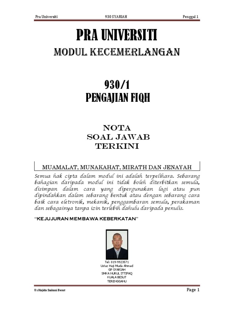 Nota Sem 1 | PDF