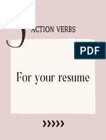 Action Verbs For Your Resume