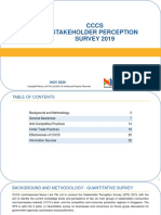 CCCS Stakeholder Perception Survey 2019