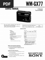 Sony wm-gx707 | PDF