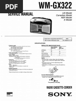 Sony WM Gx322