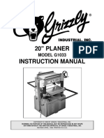 Grizzly g1033 - User Manual