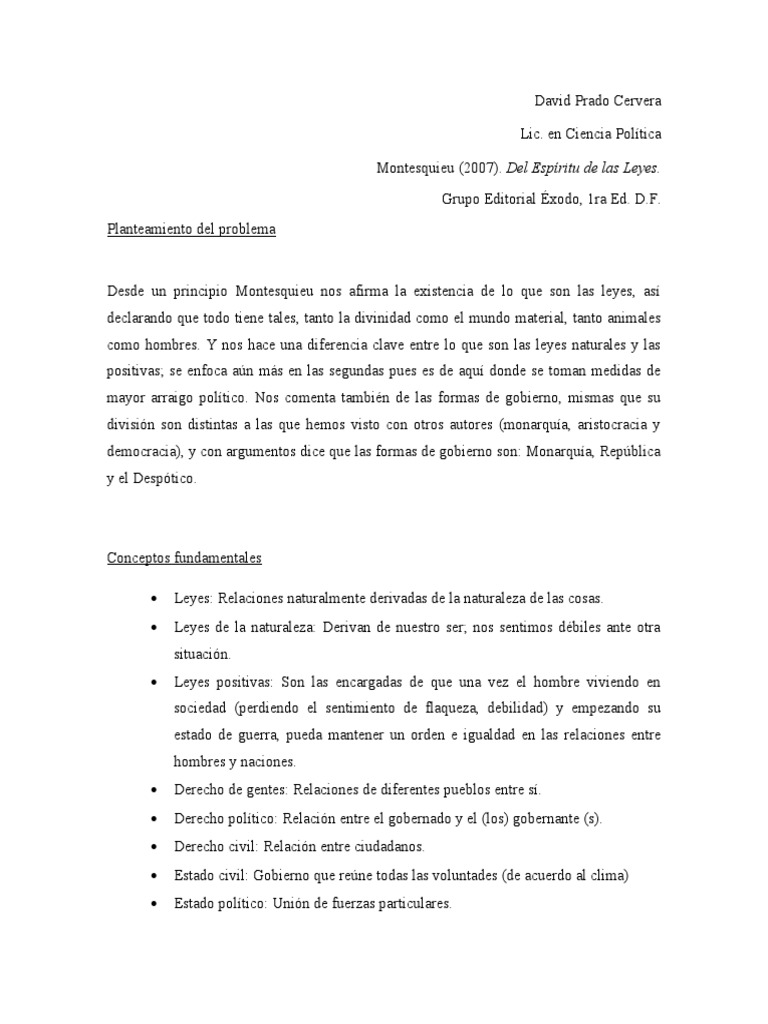 Análisis de las formas de gobierno