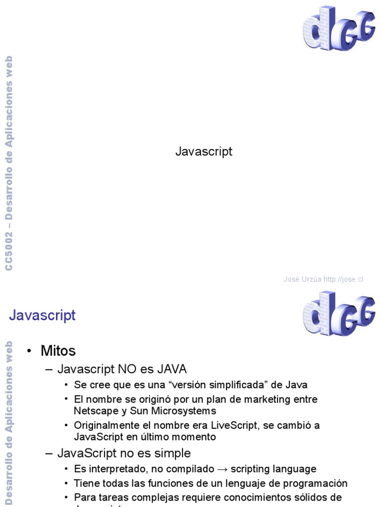 Javascript | PDF | Script Java | Aplicación web