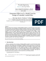 Dimension Effect On P-Y Model Used For Design of Laterally Loaded Piles