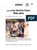 Jeremy Dennis Hass- 1936-2014 - The Santa Barbara Independent