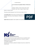 Assessing The Reliability and Crosssectional and Longitudinal Validity of 15 Bioelectrical Impedance Analysis Devices