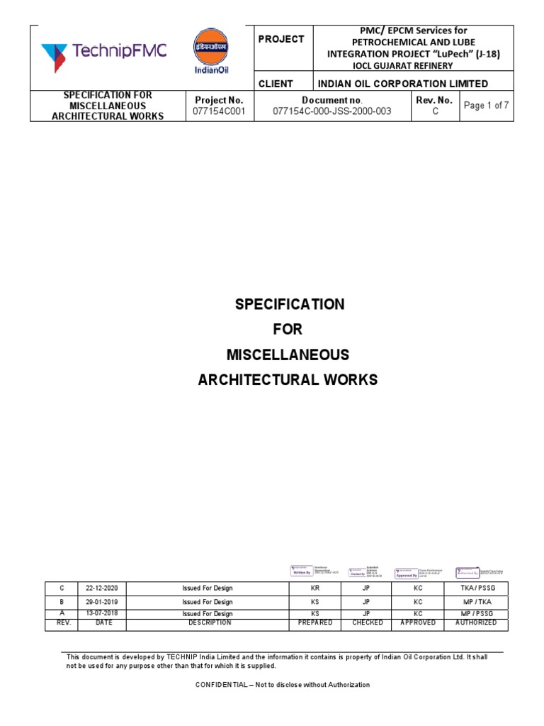 Miscellaneous - 077154C 000 JSS 2000 003 - C | PDF | Oil Refinery | Paint