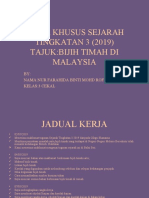 Kerja Khusus Sejarah Tingkatan 3 (2019) Farahida