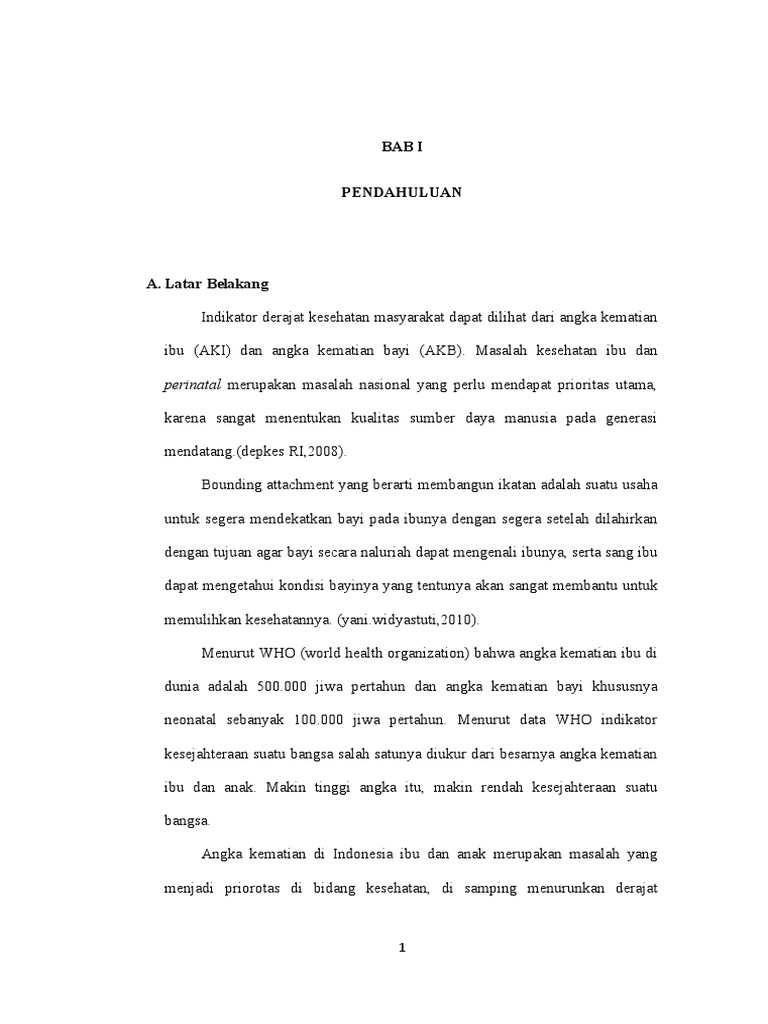 Bab I Bounding Attachment | PDF