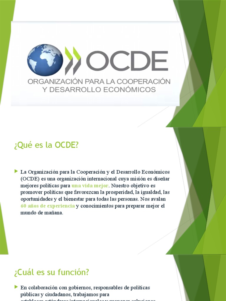 Funciones y objetivos de la OCDE | PDF | México | Economias