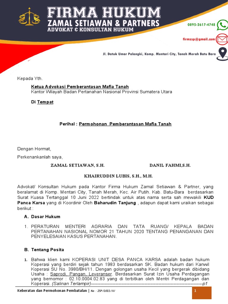 Mafia Tanah Sertifikat Aspal Penyelesaian Sengketa Tanah