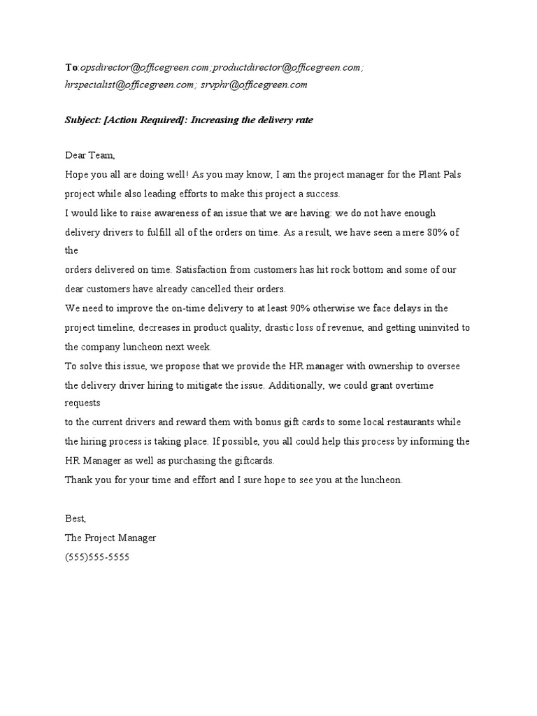 Escalation Email PDF