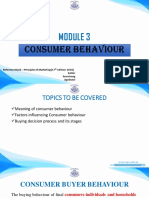 MODULE 3 - Consumer Behaviour