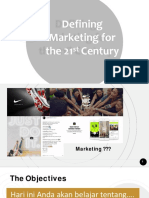 Week 1 - Defining Marketing For 21st Century