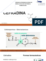 Cefradina: propiedades, usos y efectos de un antibiótico cefalosporínico