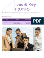 OKR Objectives Key Results Dalam Vavender Gaya Profesional Klasik