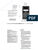 Bowmar 90512 Calculator Manual