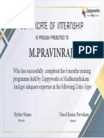 Certificate Intern