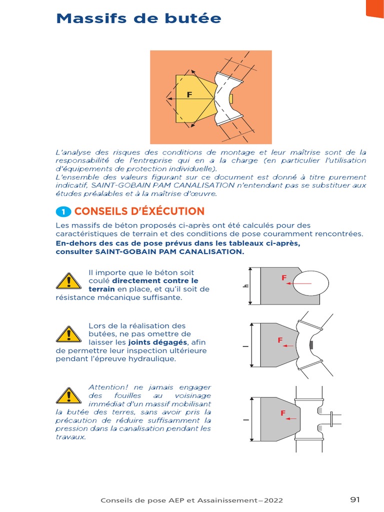 Calcul des butées en béton armé | PDF | Génie du bâtiment | Physique ...