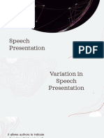 Speech Presentation