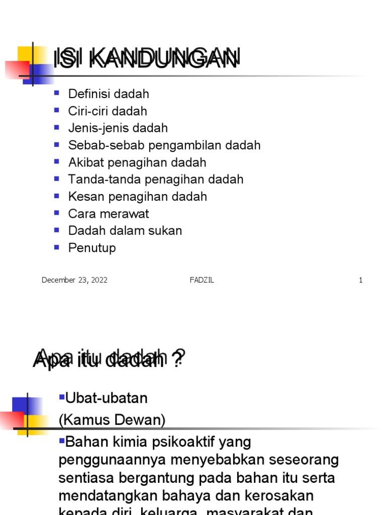 Dadah | PDF