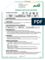 Fiche Technique Pastilles Chlorees: Données Logistiques