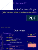 Physics 102:: Reflection and Refraction of Light