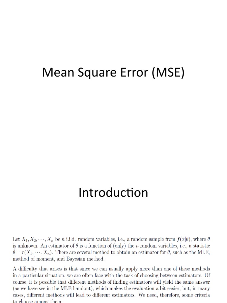 MC Belur P5 Mean Square Error (MSE) PDF