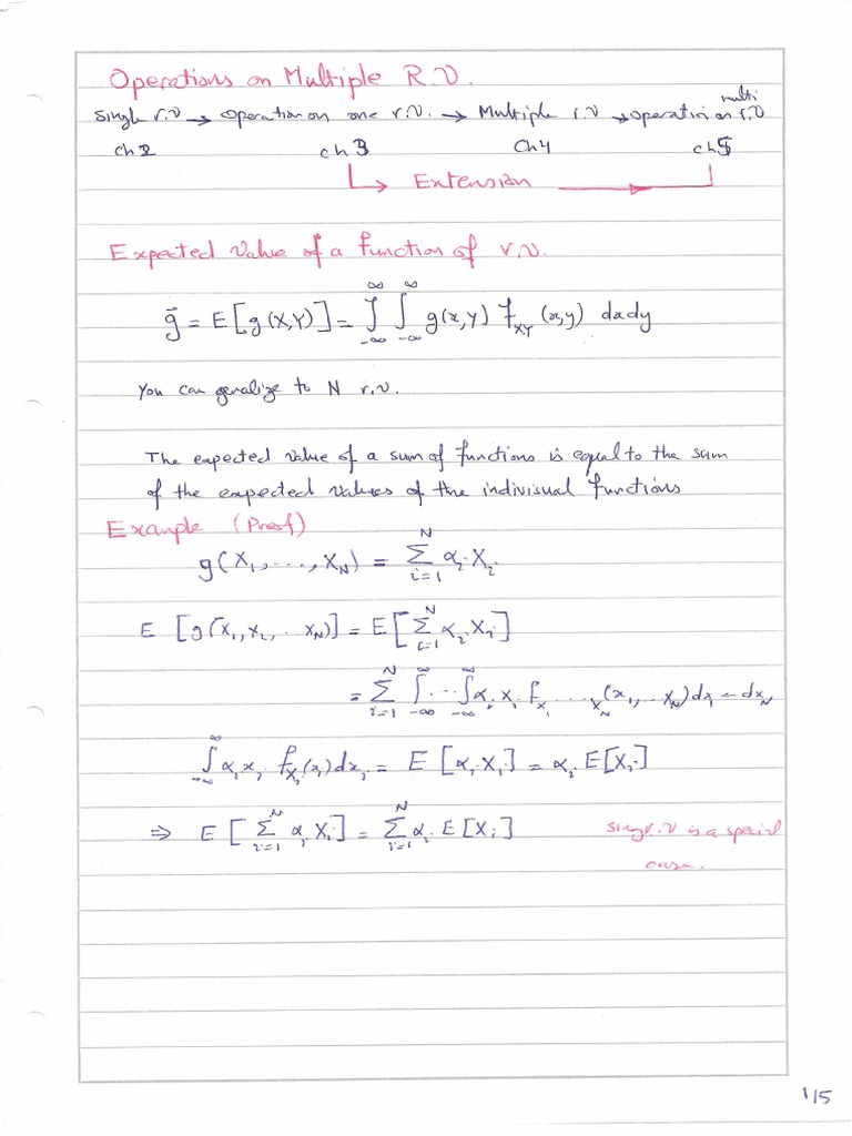 Operations On Multiple RVs PDF Estimator Variance
