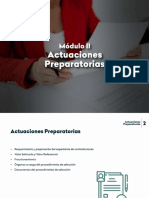 MODULO II - Actuaciones Preparatorias